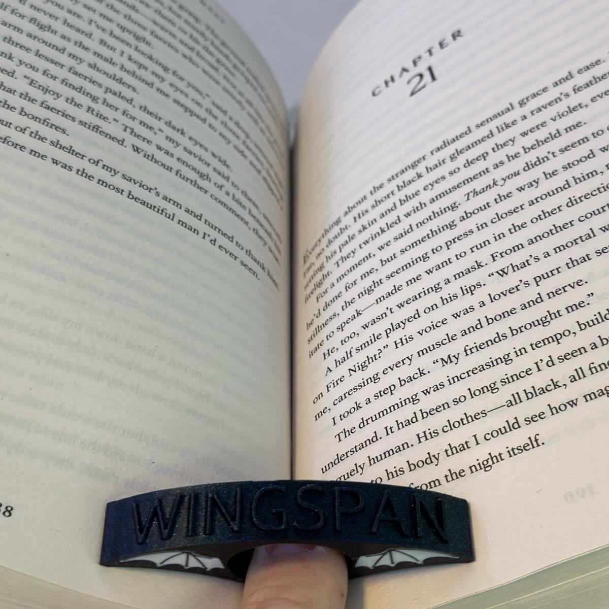 ACOTAR Themed One Handed Book Page Holder | Ergonomic | BookTok | Wingspan | Bat Boys