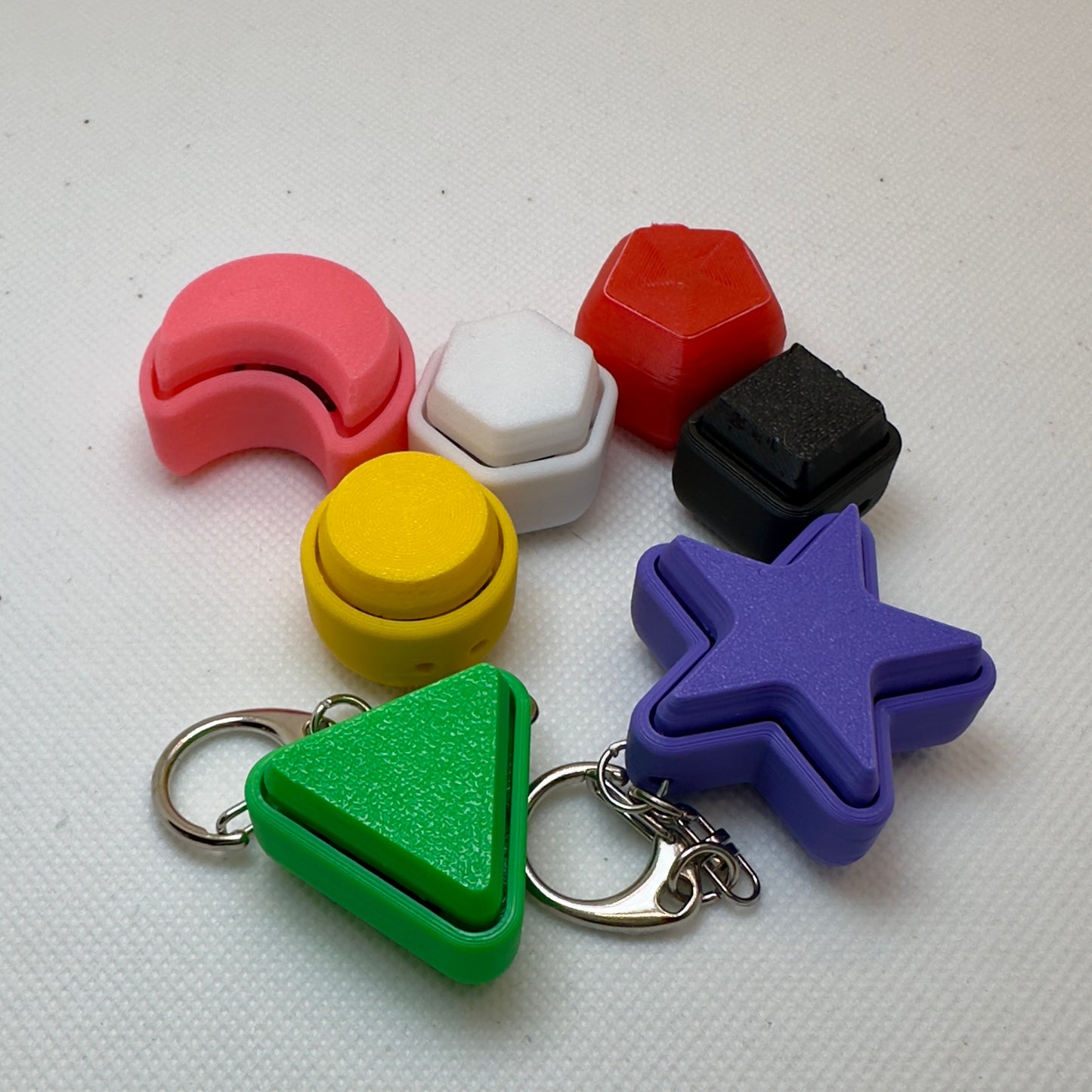 Basic Shape Key Clickers Keychain