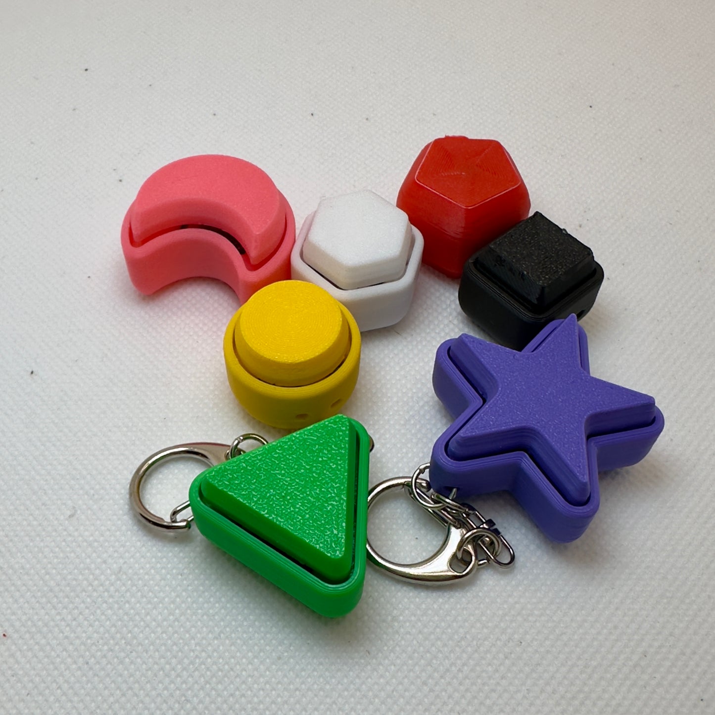 Basic Shape Key Clickers Keychain