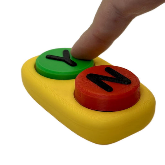 Yes/No Clicker | 3D Printed | Desk Accessory | Fidget | Funny | Keyboard | Click | Key Cap