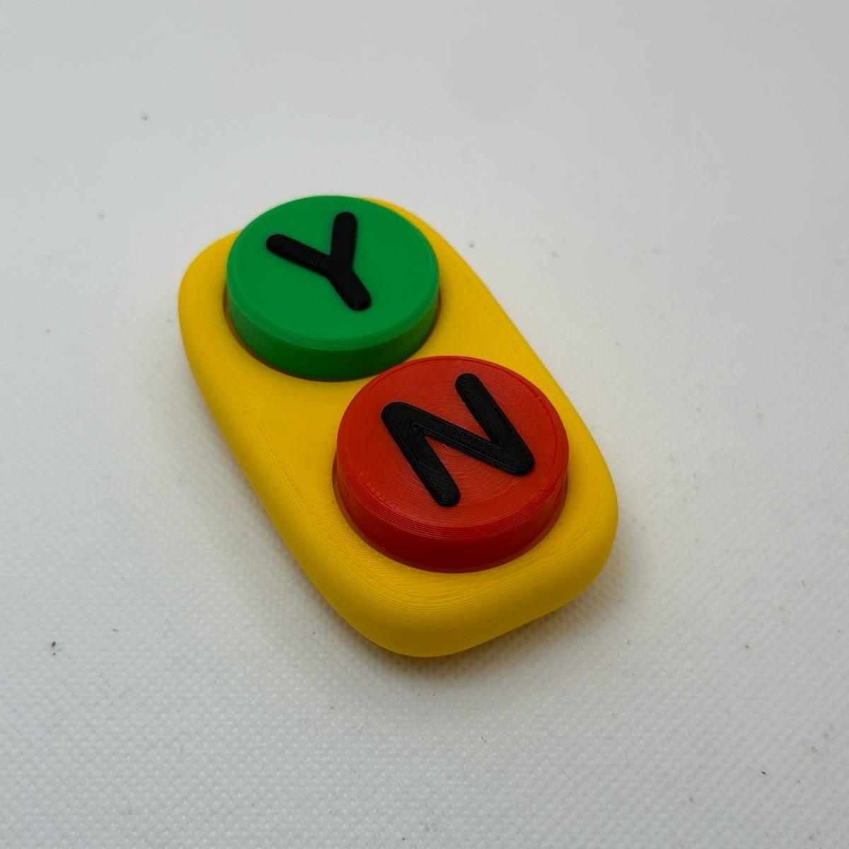 Yes/No Clicker | 3D Printed | Desk Accessory | Fidget | Funny | Keyboard | Click | Key Cap
