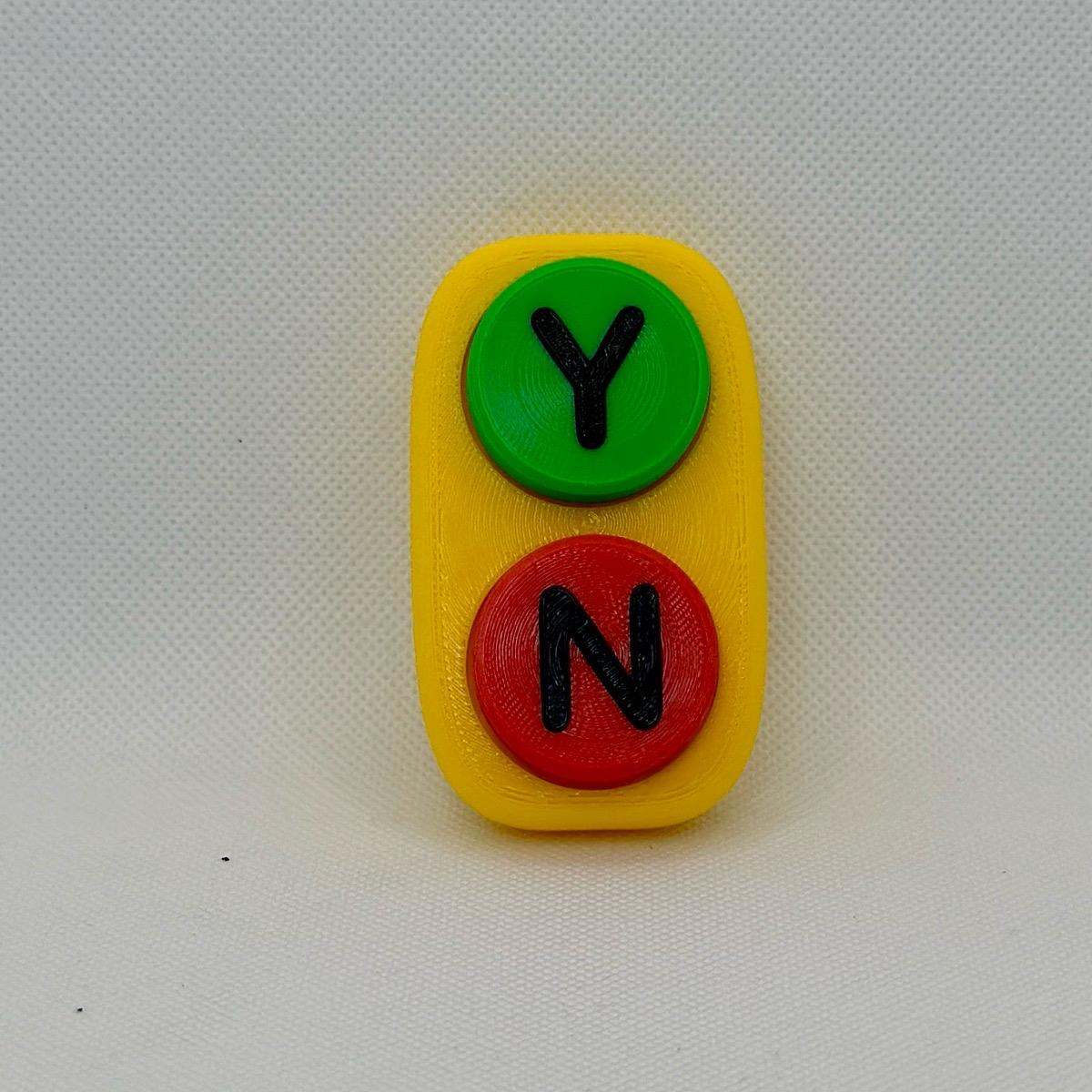 Yes/No Clicker | 3D Printed | Desk Accessory | Fidget | Funny | Keyboard | Click | Key Cap