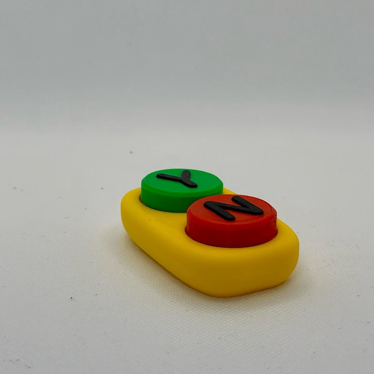 Yes/No Clicker | 3D Printed | Desk Accessory | Fidget | Funny | Keyboard | Click | Key Cap